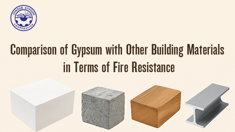 Comparison of Gypsum with Other Building Materials in Terms of Fire Resistance